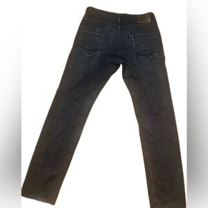Zara Man 100% Cotton Black Button Fly Straight Leg Jeans Size‎ 31